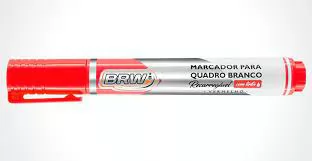 MARCADOR QUADRO BRANCO RECARREGAVEL VERMELHO