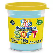 MASSA DE MODELAR SOFT 150G AZUL BEBE
