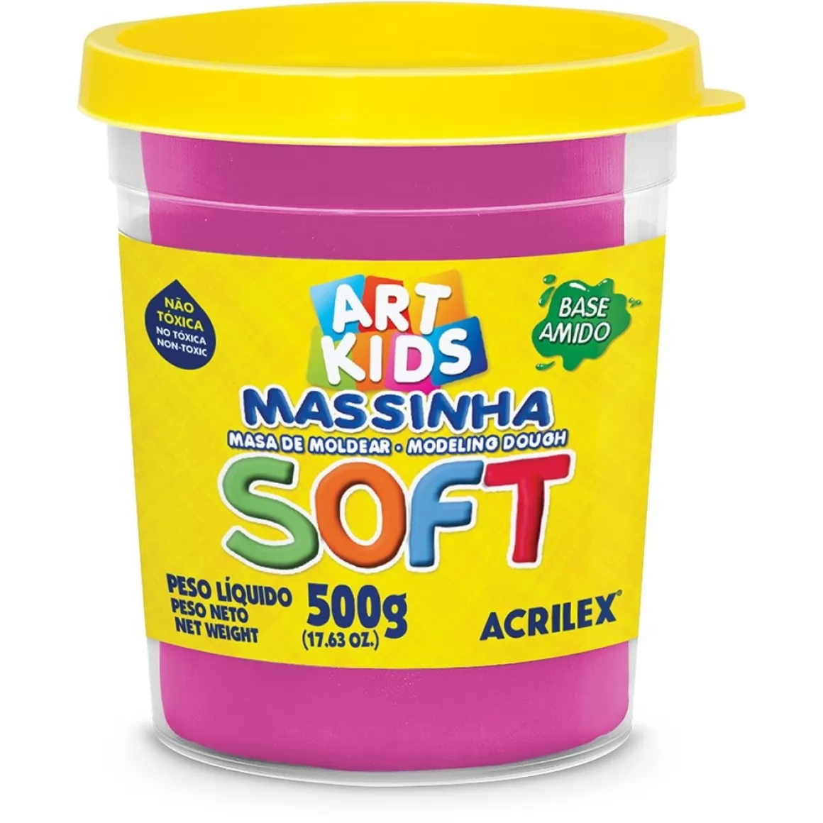 MASSA DE MODELAR SOFT ROSA BEBE 150G