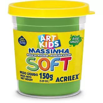 MASSA MODELAR 150GR ACRILEX SOFT VERDE