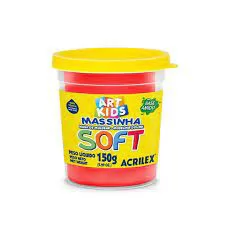 MASSA MODELAR 150GR ACRILEX SOFT VERMELHO