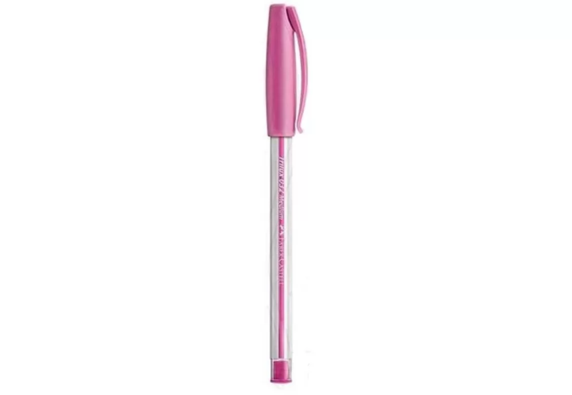 CANETA ESFEROGRAFICA TRILUX ROSA 1.0MM MÉDIA - FABER CASTELL
