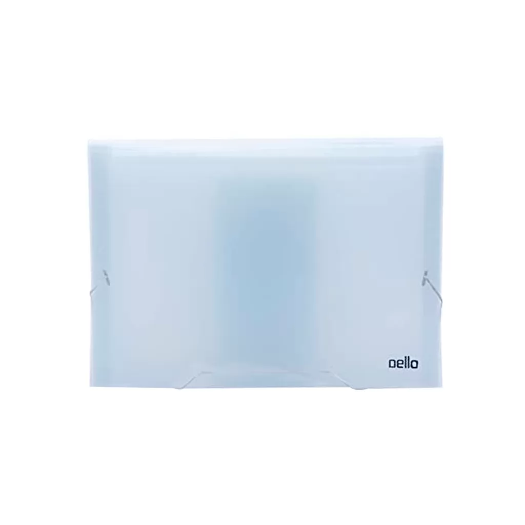 PASTA SANFONADA PLÁSTICA DELLO A4 12 DIVISÕES CRISTAL LINE