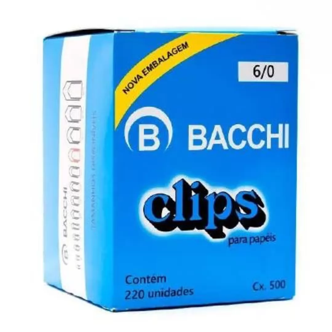 CLIPS GALVANIZADO AÇO 10/0 500G - BACCHI