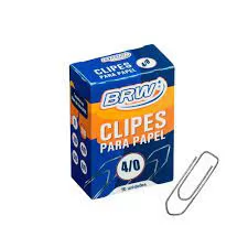 CLIPS PARA PAPEL 4/0 - CX C/ 50 UN - BRW