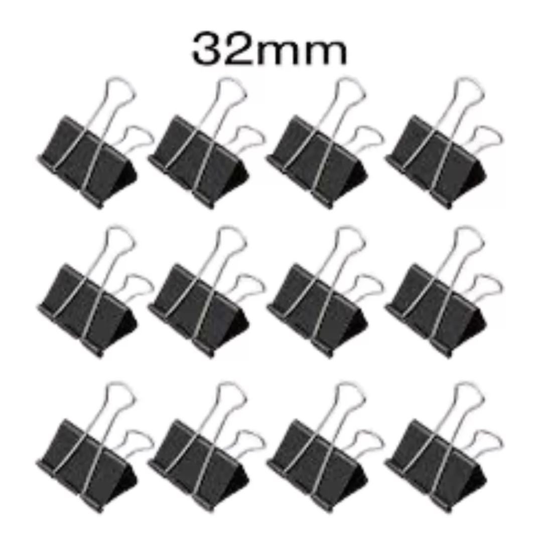 CLIPS PARA PAPEL BINDER 32MM - AVULSO