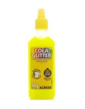 COLA GLITTER  AMARELO LIMÃO 35G