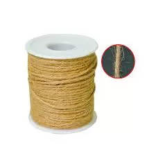 FIO DE JUTA 2MM REF. JC-2 NATURAL 50M - KIT