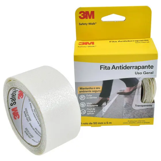 FITA ANTI-DERRAPANTE 50MM X 5M-TRANSPARENTE