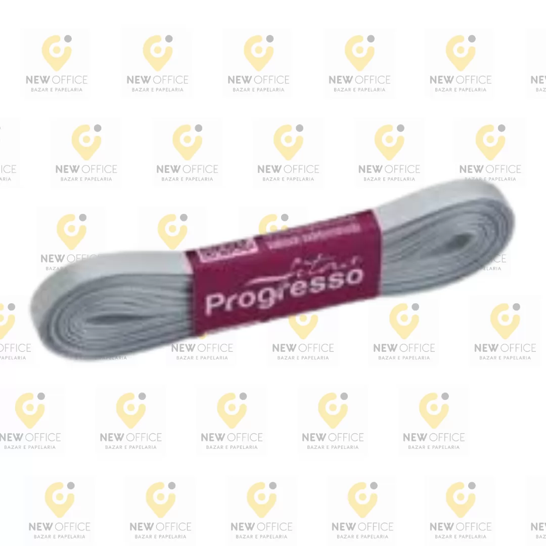 FITA CETIM SIMPLES 7MMX10M PRATA - PROGRESSO