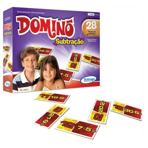 JOGO PEDAGÓGICO XALINGO DOMINÓ 28 PÇ