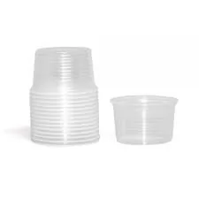 POTE TRANSPARENTE 200ML LISO 50UN