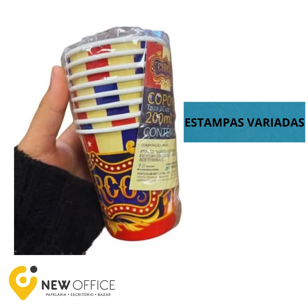 COPO FESTA 200ML DECOR C/8