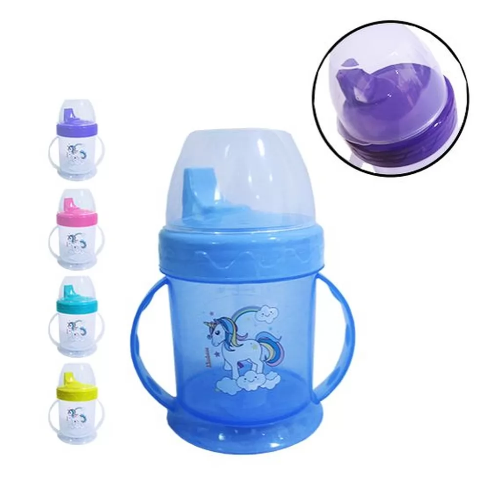 COPO KIDS UNICÓRNIO COM ALÇA 220ML