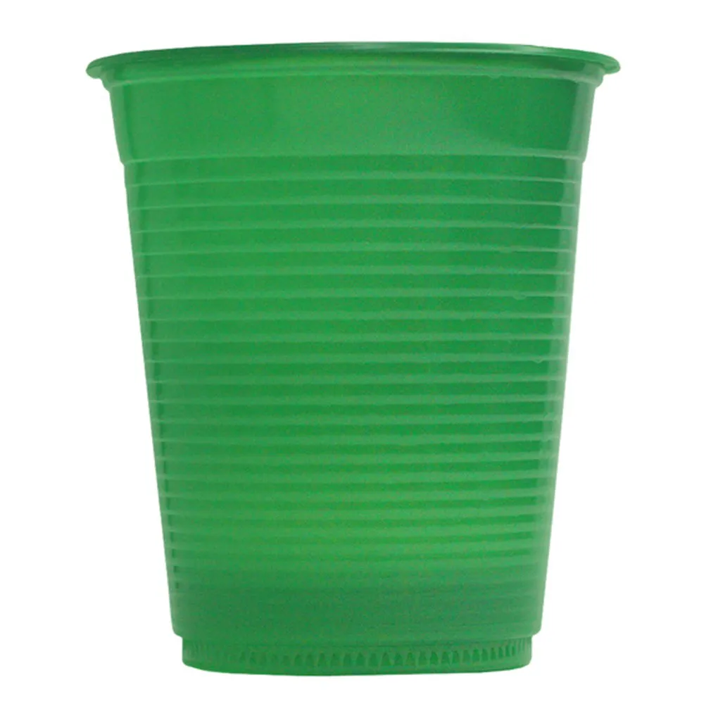 COPO PLÁSTICO 200 ML VERDE ESCURO 50UN.