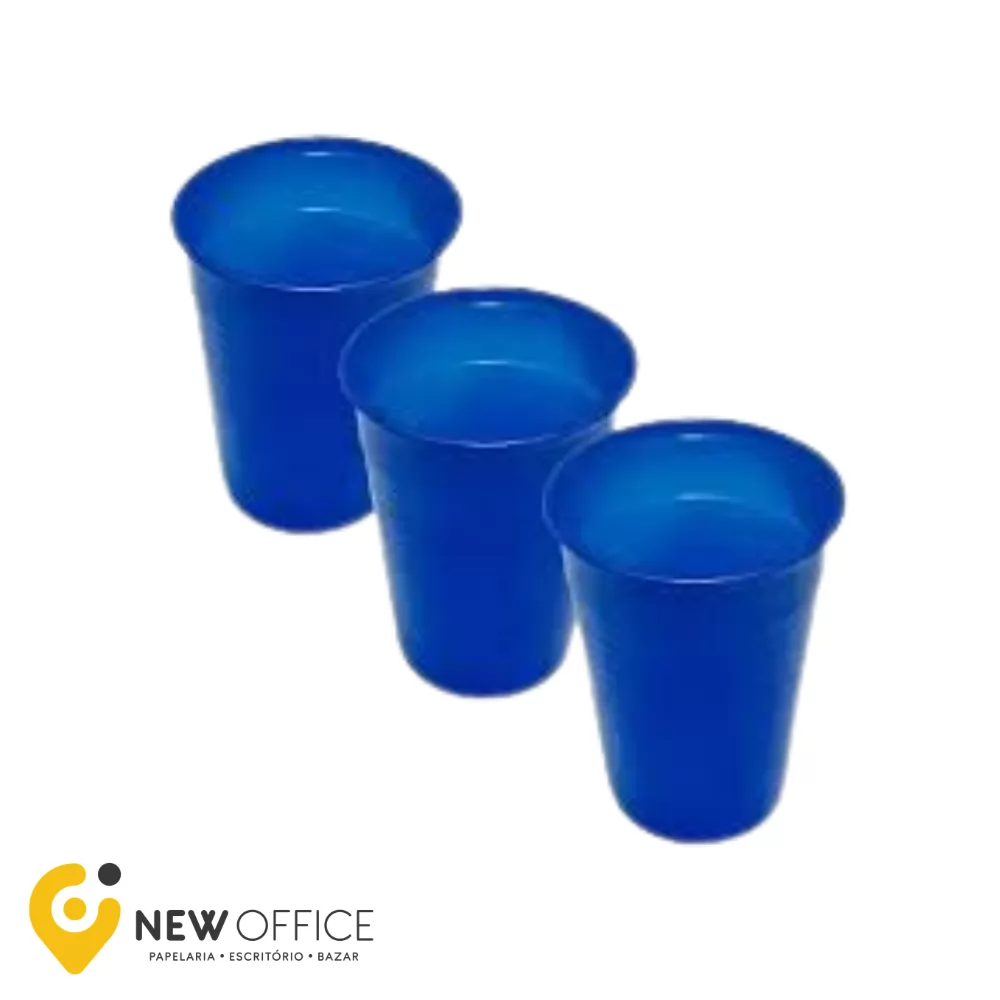 COPO PLÁSTICO 200ML AZUL ESCURO 50UN FORFEST
