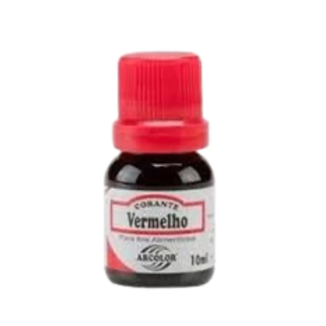 CORANTE LIQUIDO PARA ALIMENTOS 10ML VERMELHO - ARCOLOR