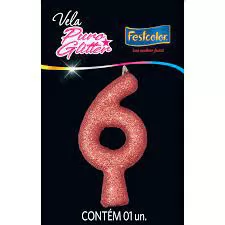 VELA PURO GLITTER ROSE GOLD N 6