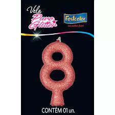 VELA PURO GLITTER ROSE GOLD N 8