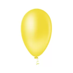 BALÃO PIC PIC N7 AMARELO PCT 50 RIBERBALL