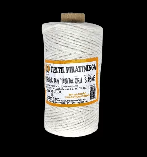 BARBANTE CRU 100G 8 FIOS ROLO 74M  - BARB. PIRATININGA