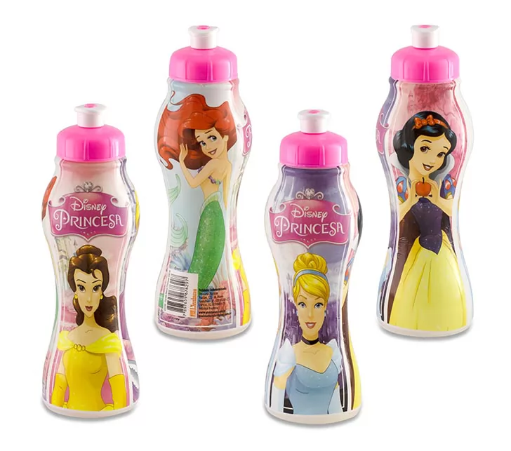 GARRAFA PRINCESA PLÁSTICA SLEEVE 450ML- PLASDURAN