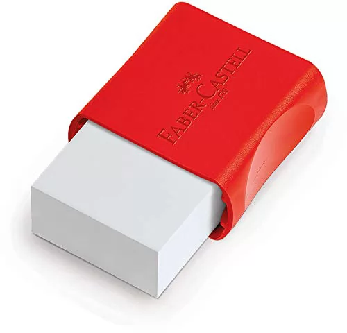 BORRACHA BRANCA COM CAPA PEQUENA - FABER CASTELL MAX