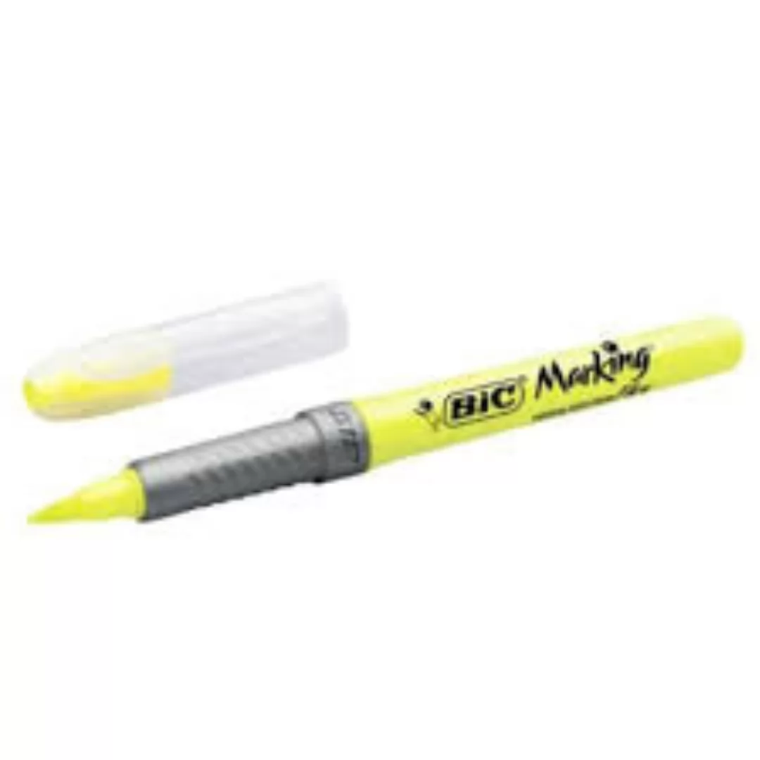 MARCA TEXTO PONTA FLEXÍVEL AMARELA -BIC MARKING
