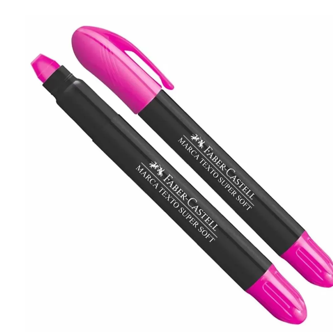 MARCA TEXTO GEL SUPER SOFT ROSA- FABER CASTELL