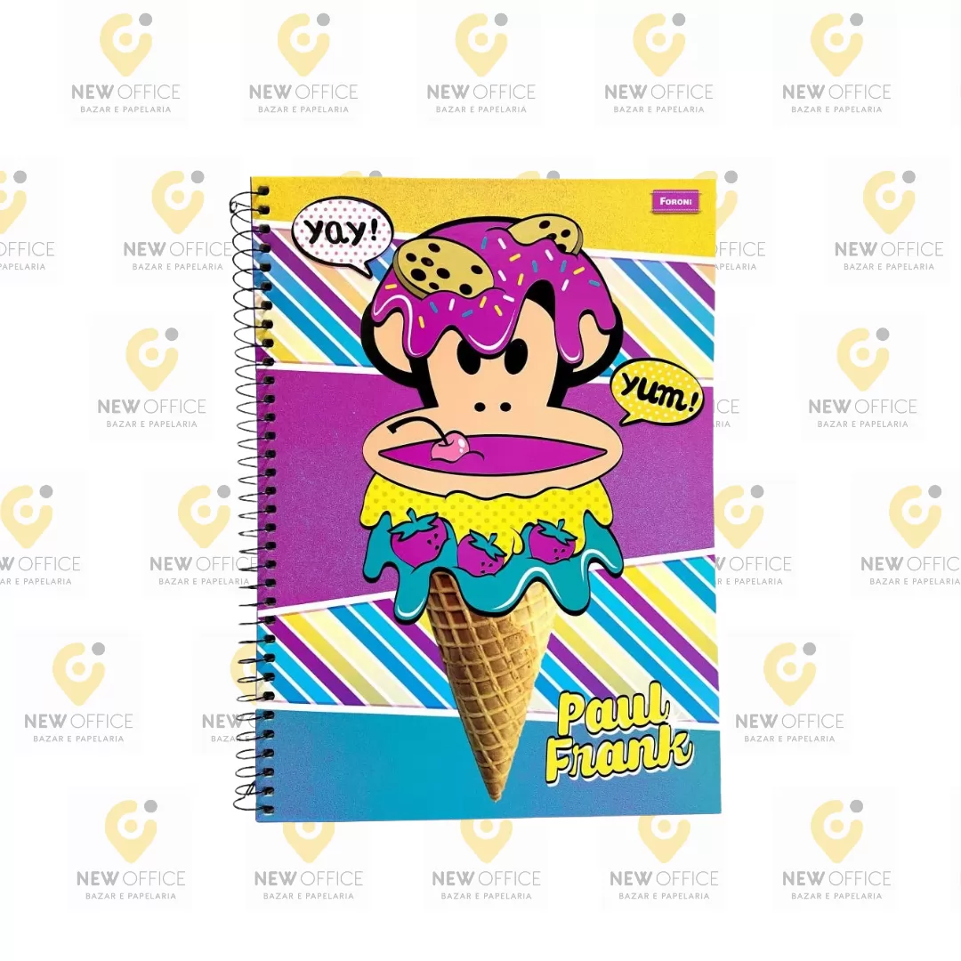 CADERNO 96 FL FORONI PAUL FRANK