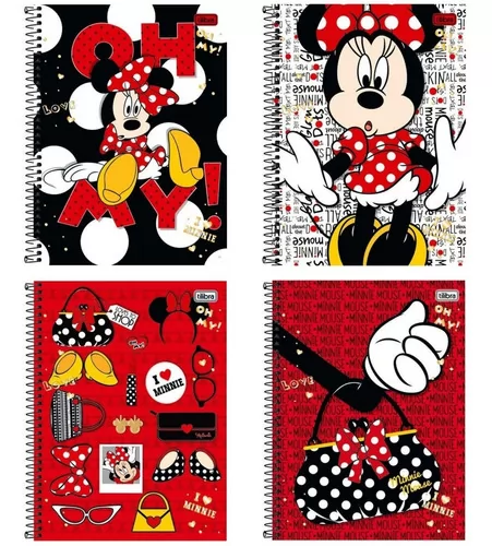 CADERNO MINNIE 96 FL TILIBRA UN. CAPA SORTIDA