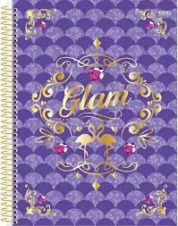 CADERNO 96 FLS GLAMOUR UN. CAPA SORTIDA