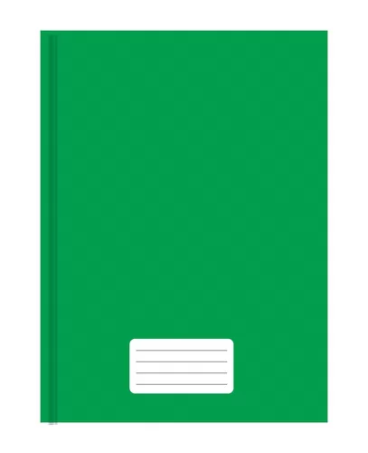 CADERNO BROCHURA 200X275MM 96F KBOM VERDE