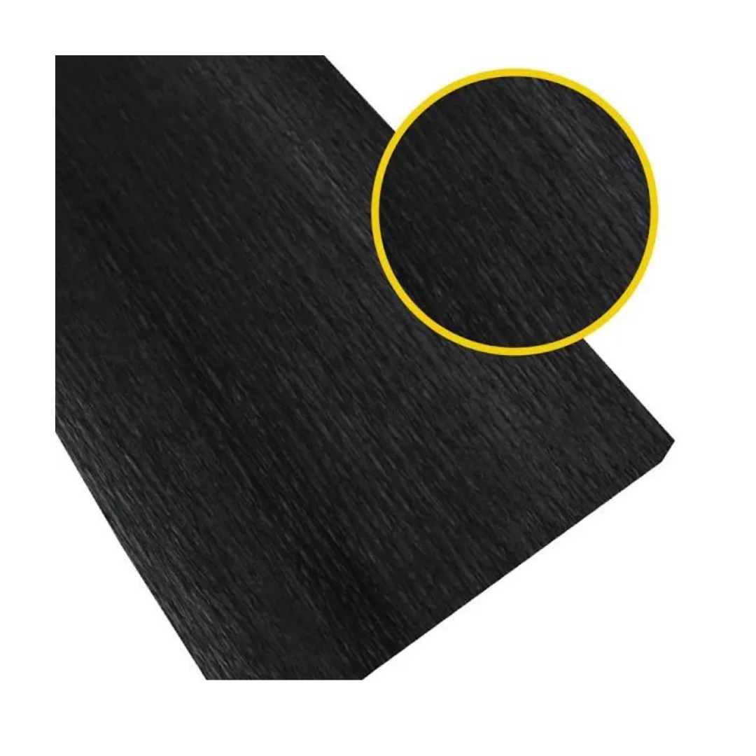 PAPEL CREPOM SUPER CREPE 48CMX2,50M LISO PRETO