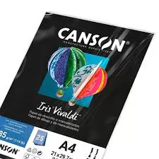 PAPEL IRIS VIVALDI 185G PRETO 50CMX65CM