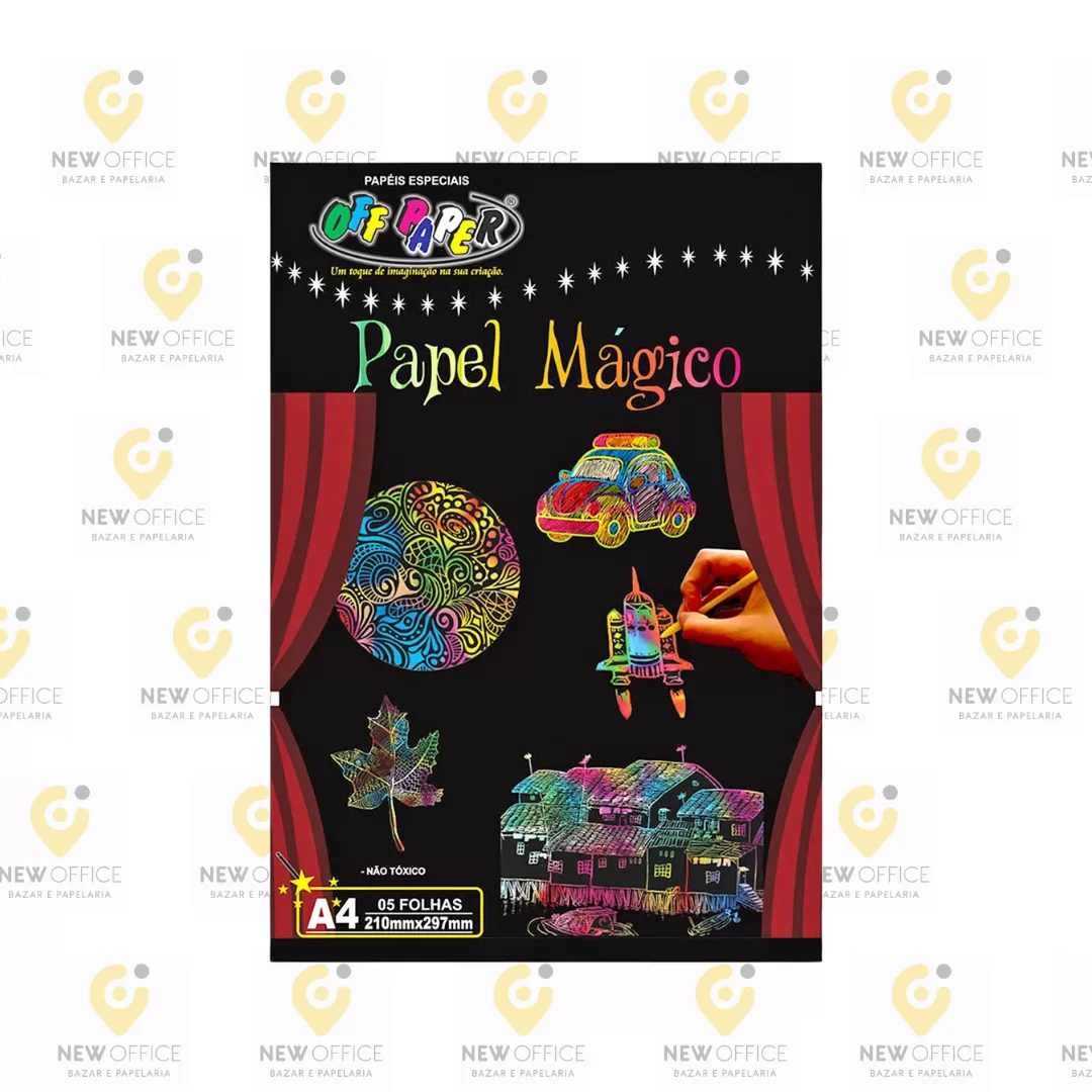 PAPEL MÁGICO A4 OFF PAPER 05FL PRETO