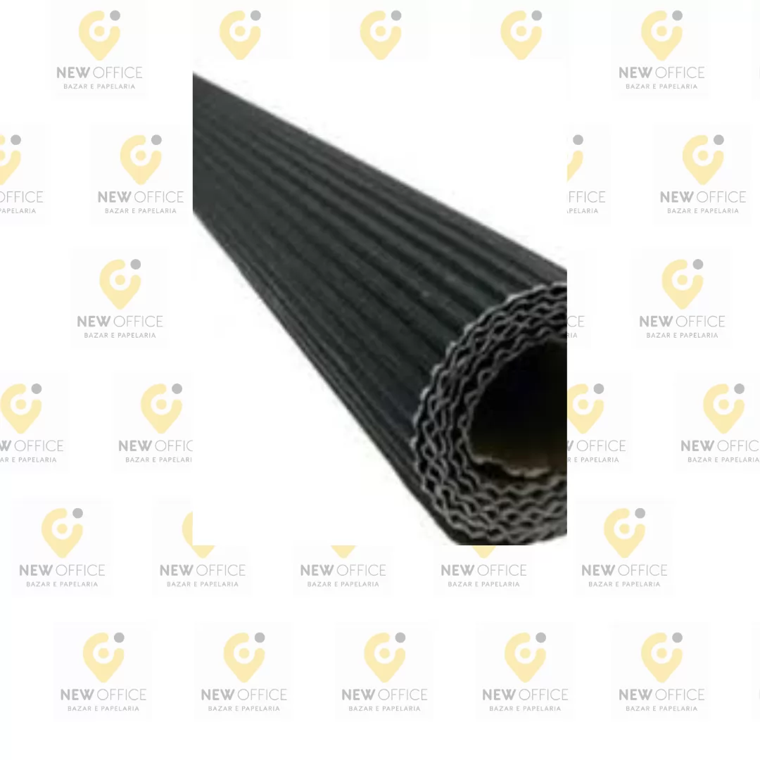 PAPEL MICRO ONDULADO PRETO MARMORIZADO 500MMX800MM