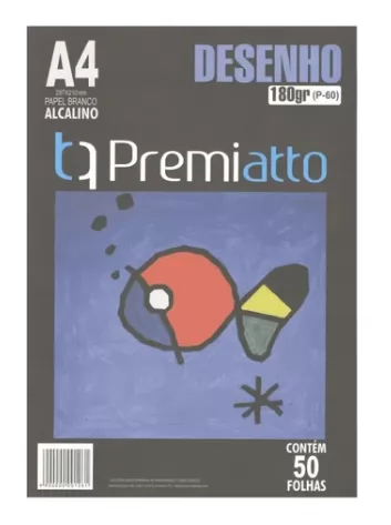 PAPEL SULFITE A4 180G PREMIATO - DESENHO - 50 FLS