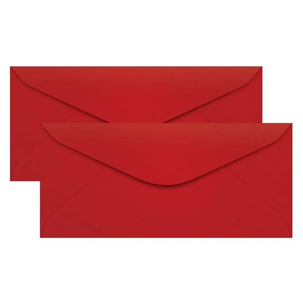ENVELOPE COLORPLUS VERMELHO 114X229MM UN