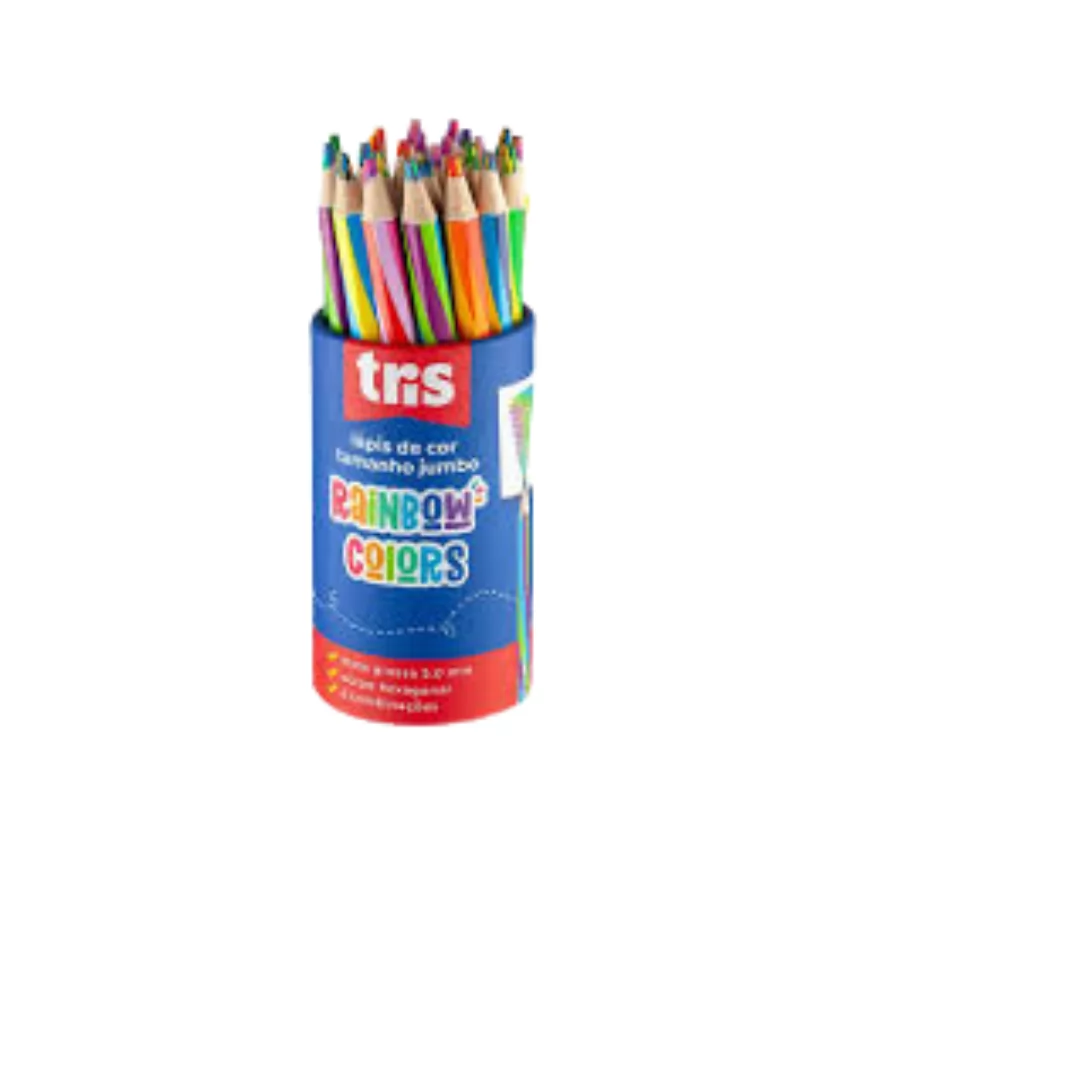 LÁPIS DE COR JUMBÃO RAINBOW  - TRIS