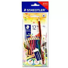 LAPIS DE COR 12 CORES + LÁPIS+BORRACHA-STAEDTLER NORIS