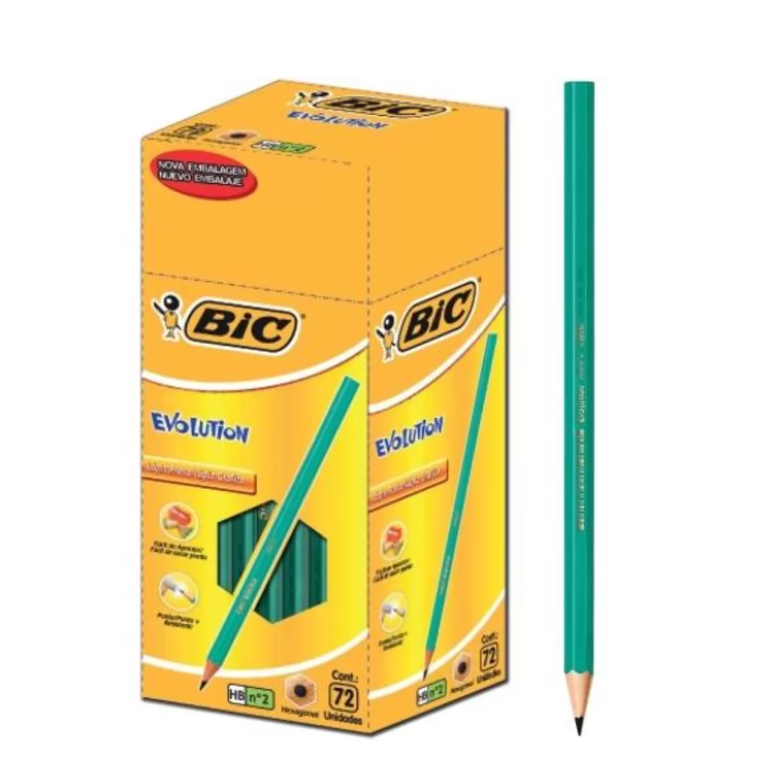 LÁPIS PRETO REDONDO HB N-2 BIC EVOLUTION- BIC