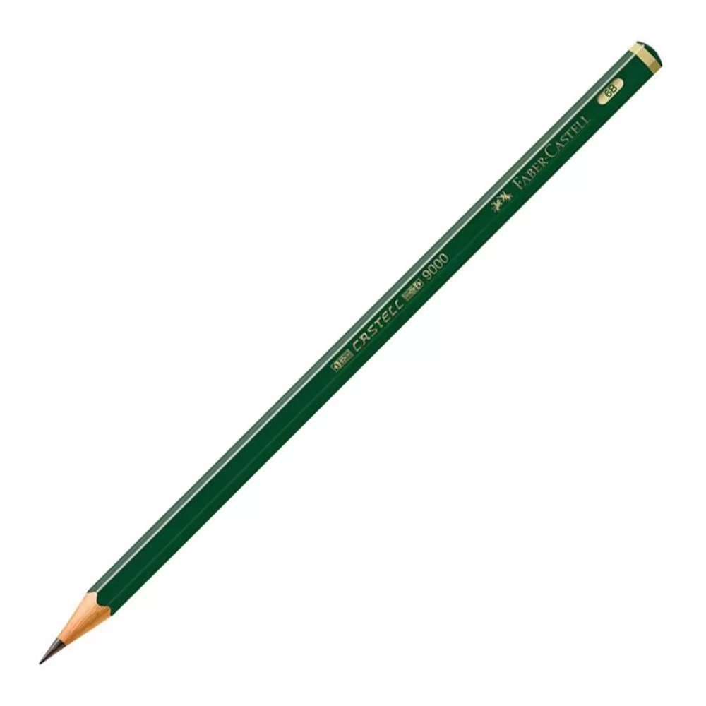 LÁPIS PRETO SEXTAVADO GRADUADO 6B - FABER CASTELL