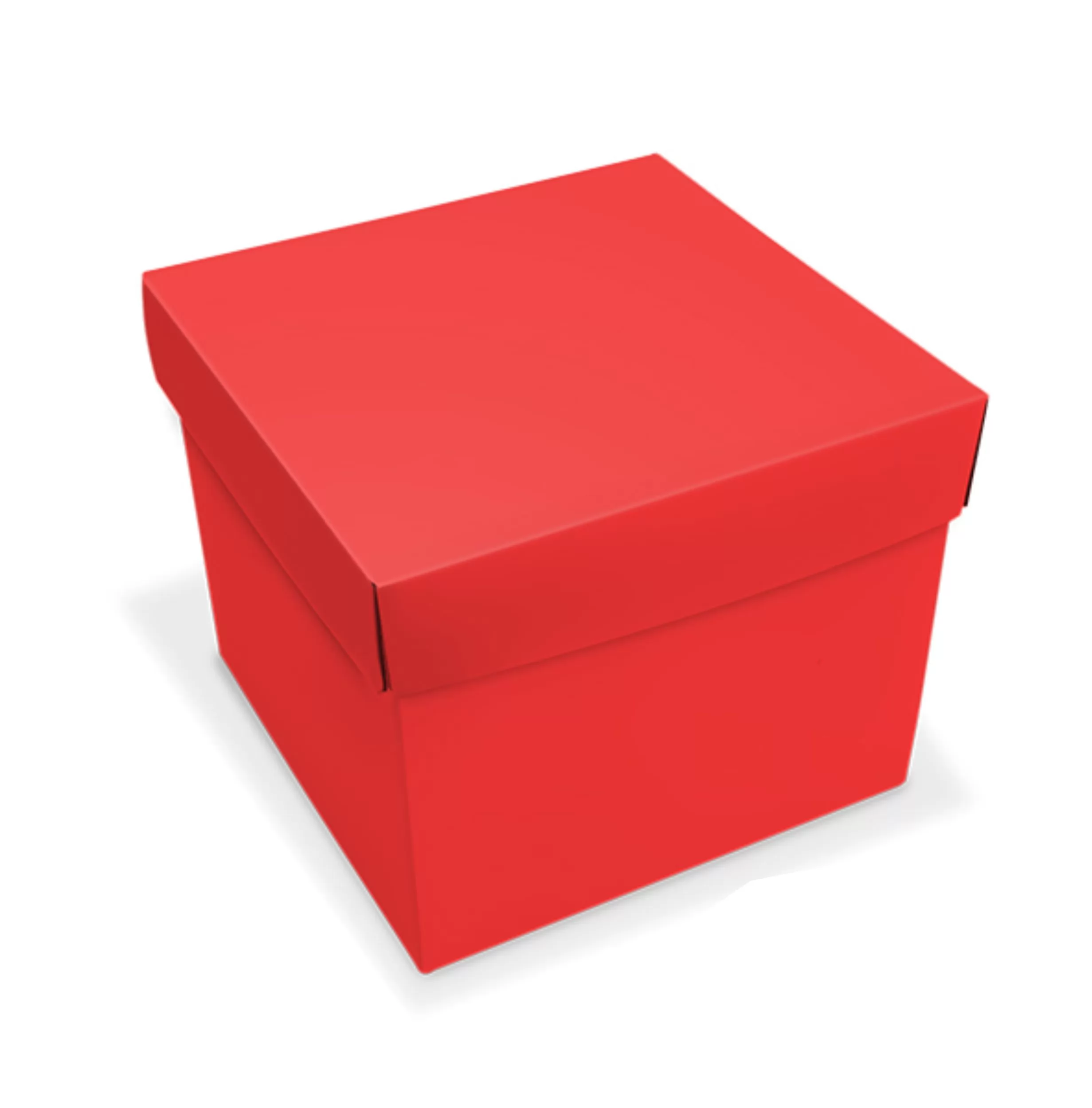 CAIXA PRESENTE 22X22X18CM - VERMELHO