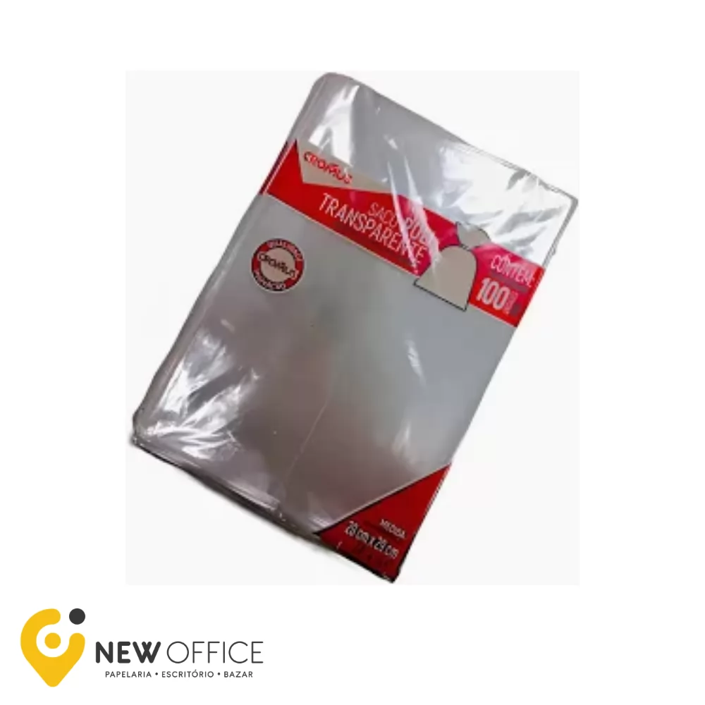 SACO POLI TRANSPARENTE 20X29CM. INCOLOR PCT.C/50 4891 - GALA EMBALAGENS LTDA
