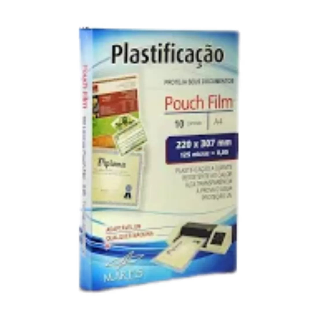 PLASTICO PARA PLASTIFICAÇÃO POUCH FILM A4 220X307 O,O5 UNIDADE