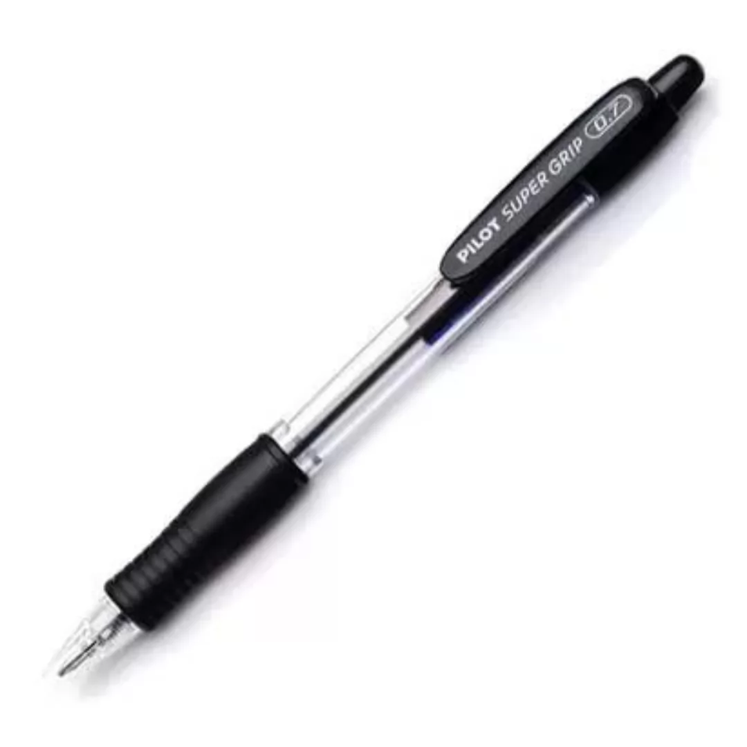CANETA PILOT SUPER 0.7 RETRATIL PRETA PILOT