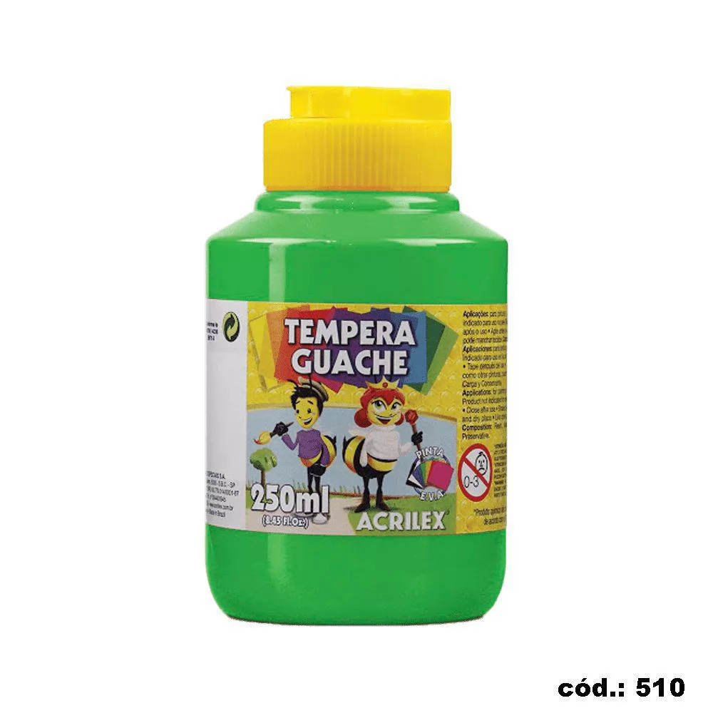 TINTA TEMPERA GUACHE VERDE FOLHA 250ML