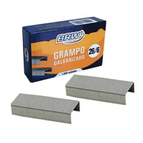 GRAMPO GALVANIZADO - 26/6 - 1.000 UN.