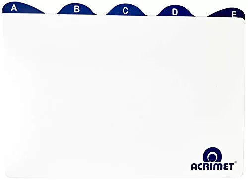 ÍNDICE ALFABÉTICO 6 X9 7MMX075MM ACRIMET